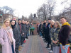 Традиційно 9 березня зібралися у сквері театру біля погруддя Тарасу Григоровичу Шевченка.